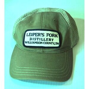 Lieper's Fork Distillery Tennessee Baseball Snapback‎ Tan Mesh Adjustable Hat